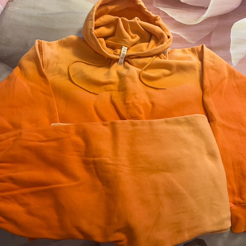 Alo Vintage Orange Ombre Hoodie/Pants Set